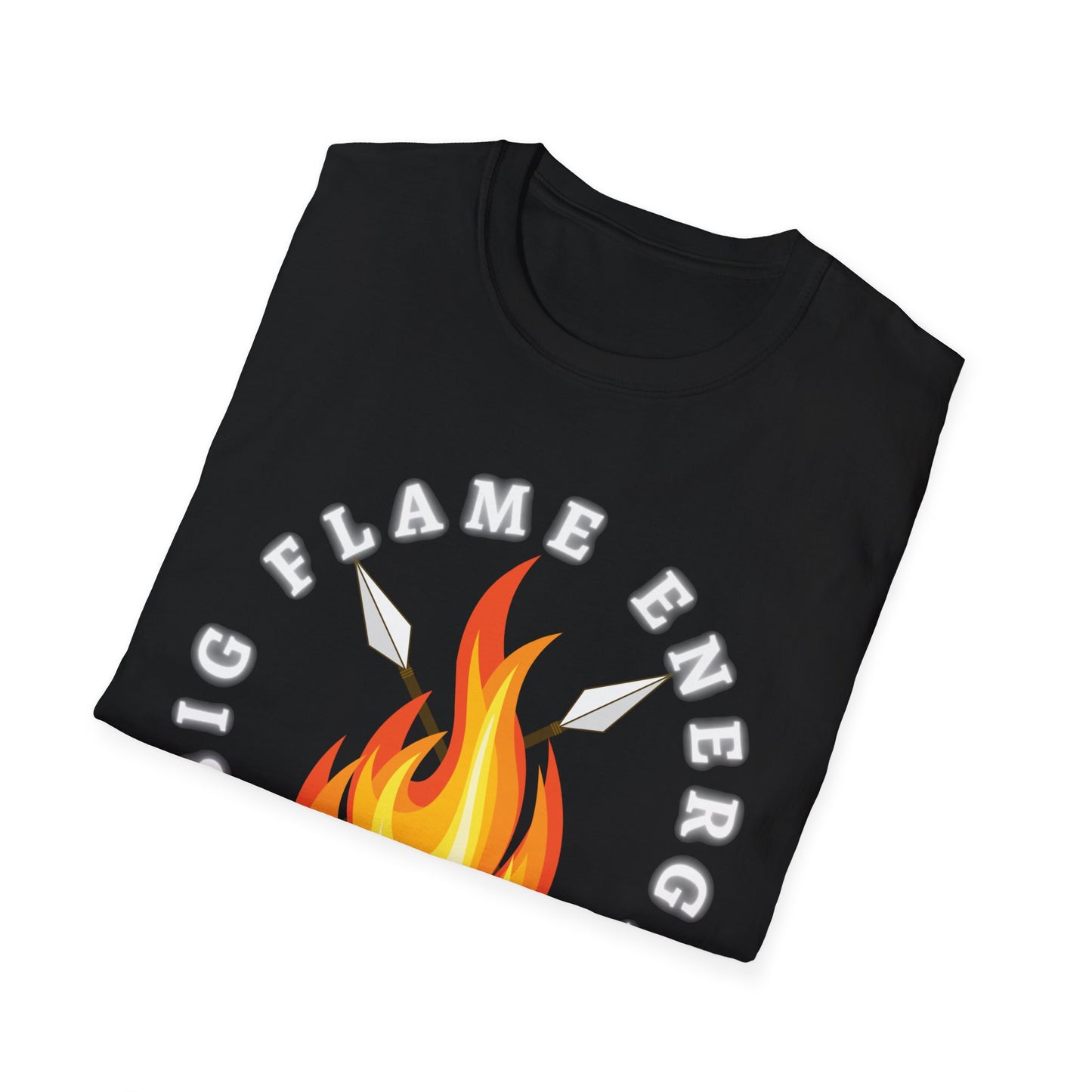 Big Flame Energy Unisex Softstyle T-Shirt | Bohemian Spirit Tee for Festivals & Everyday Wear