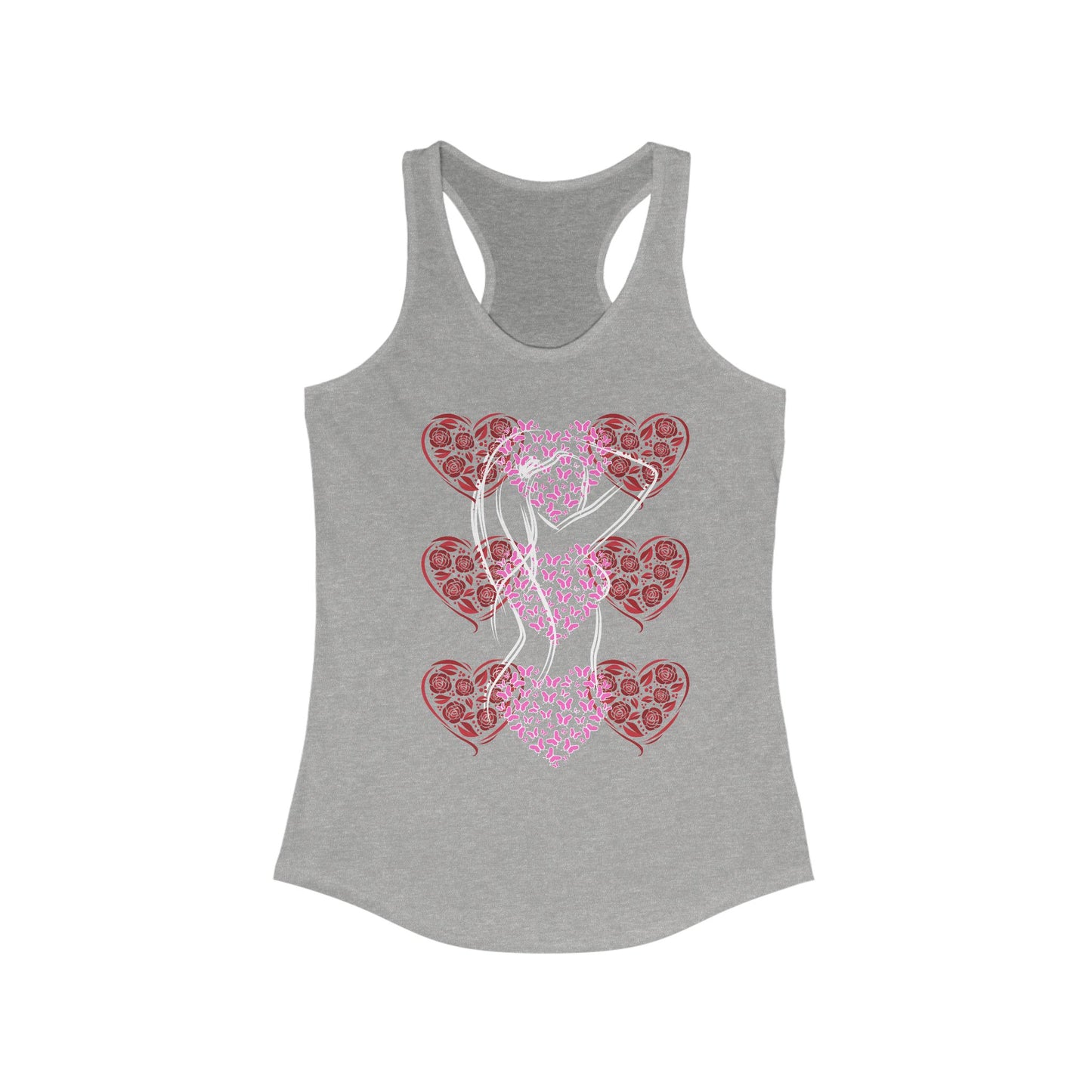 Tank Top - Suite Noir Beauty and Grace Racerback Tank for Women