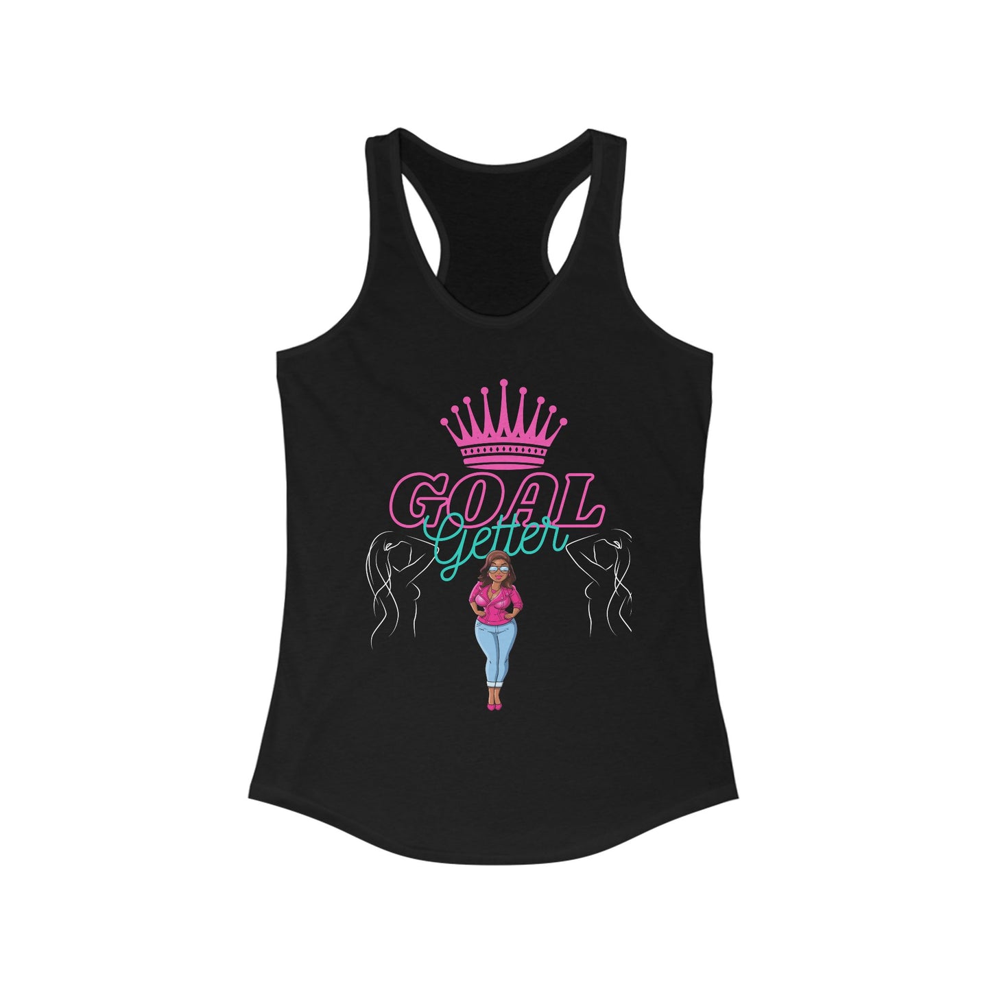 Empowering Goal Getter Racerback Tank for Women