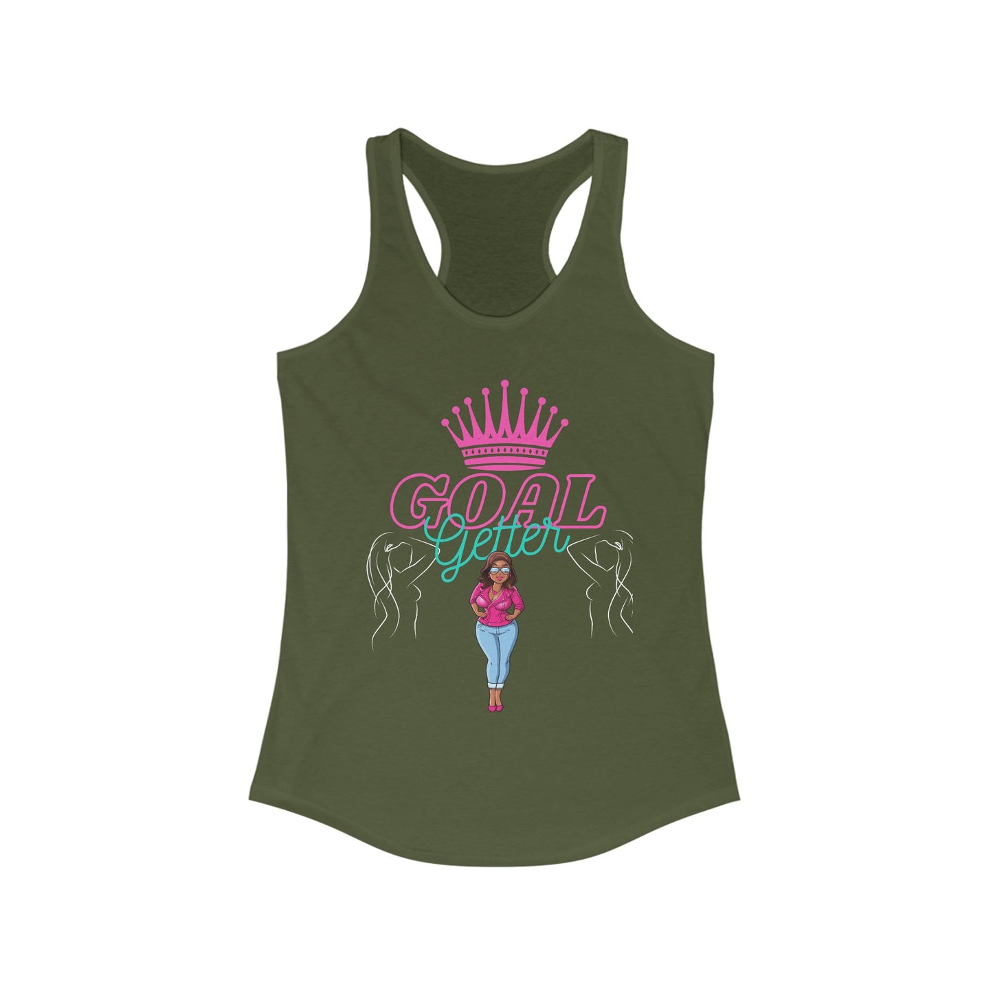 Empowering Goal Getter Racerback Tank for Women