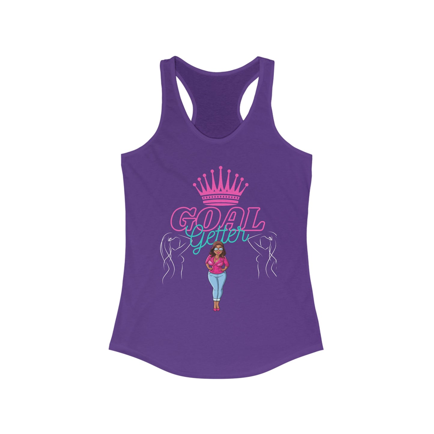 Empowering Goal Getter Racerback Tank for Women
