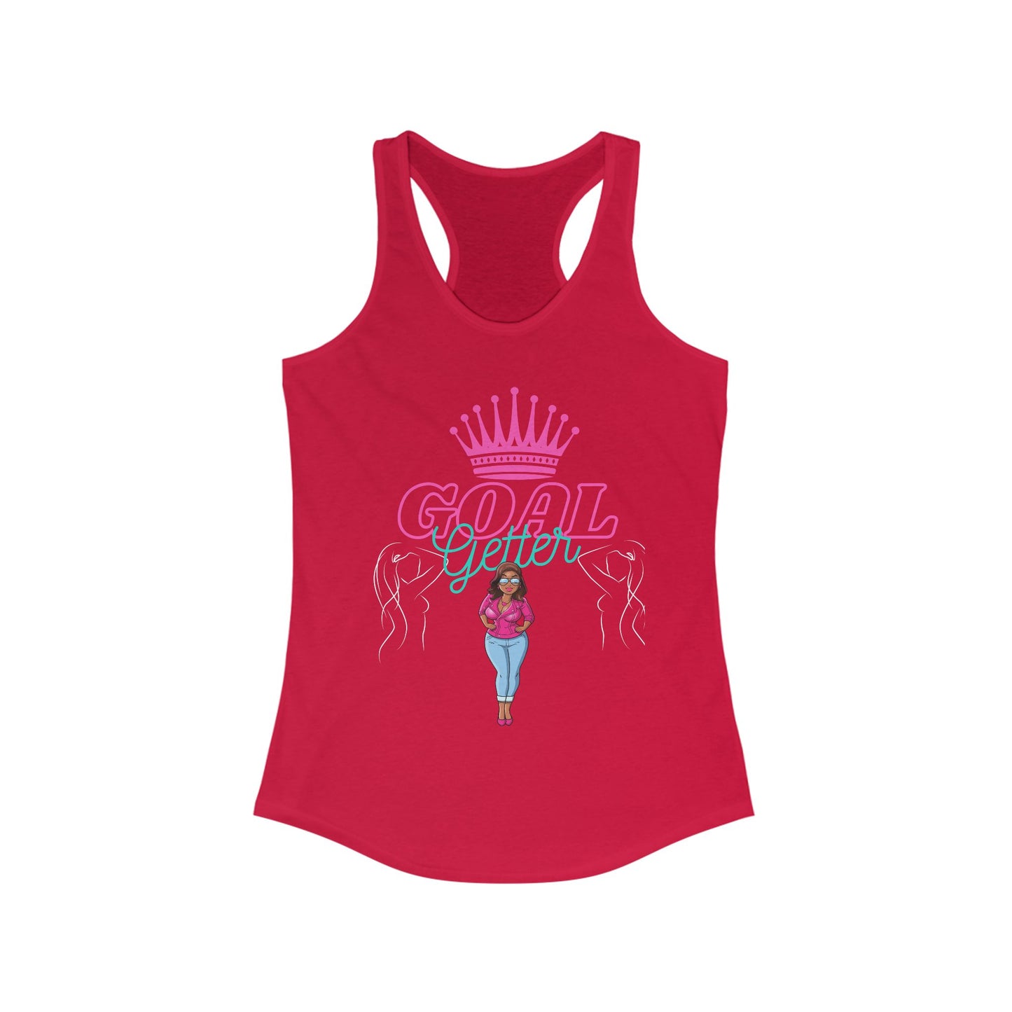 Empowering Goal Getter Racerback Tank for Women