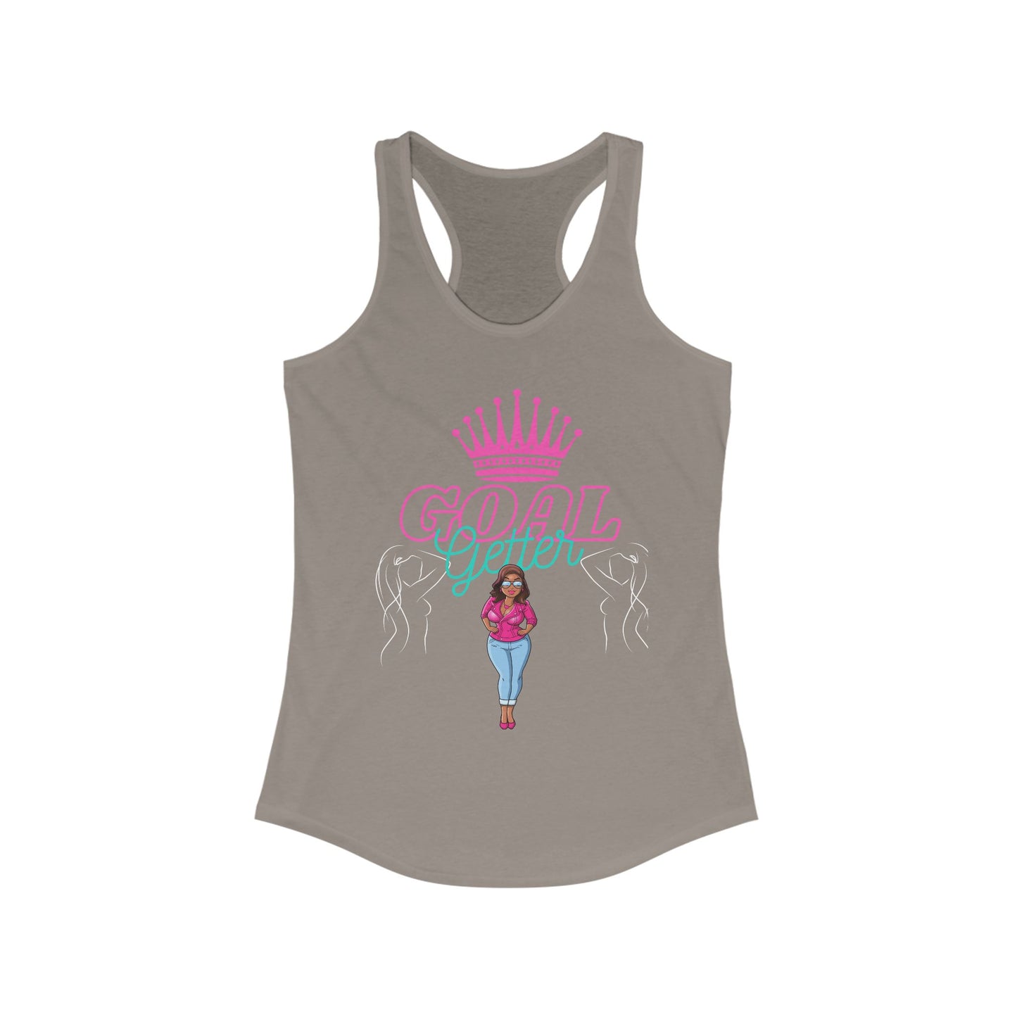 Empowering Goal Getter Racerback Tank for Women