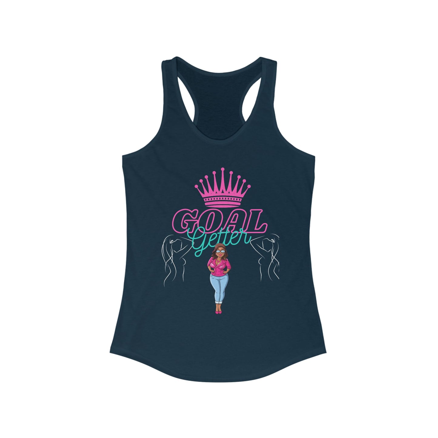 Empowering Goal Getter Racerback Tank for Women