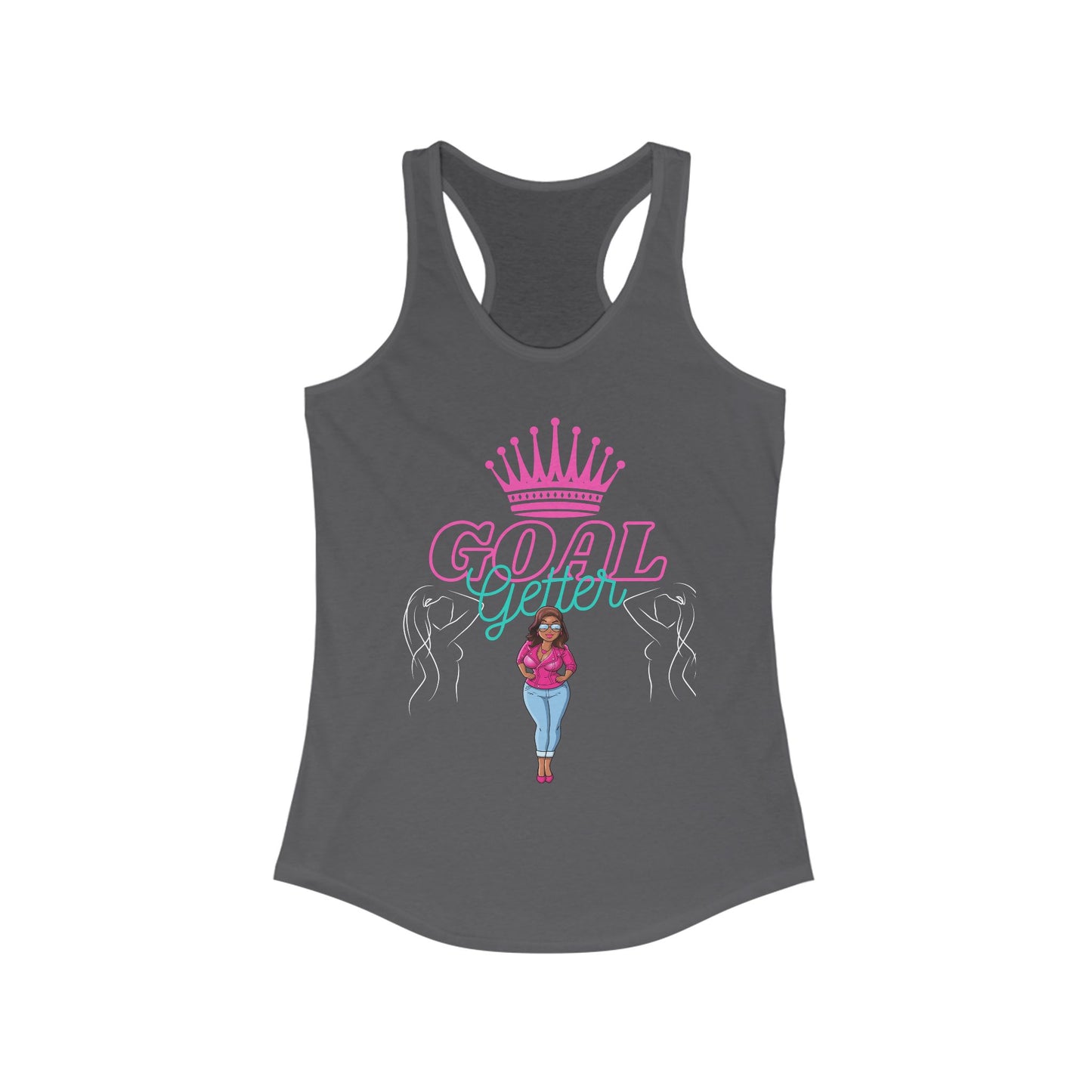 Empowering Goal Getter Racerback Tank for Women
