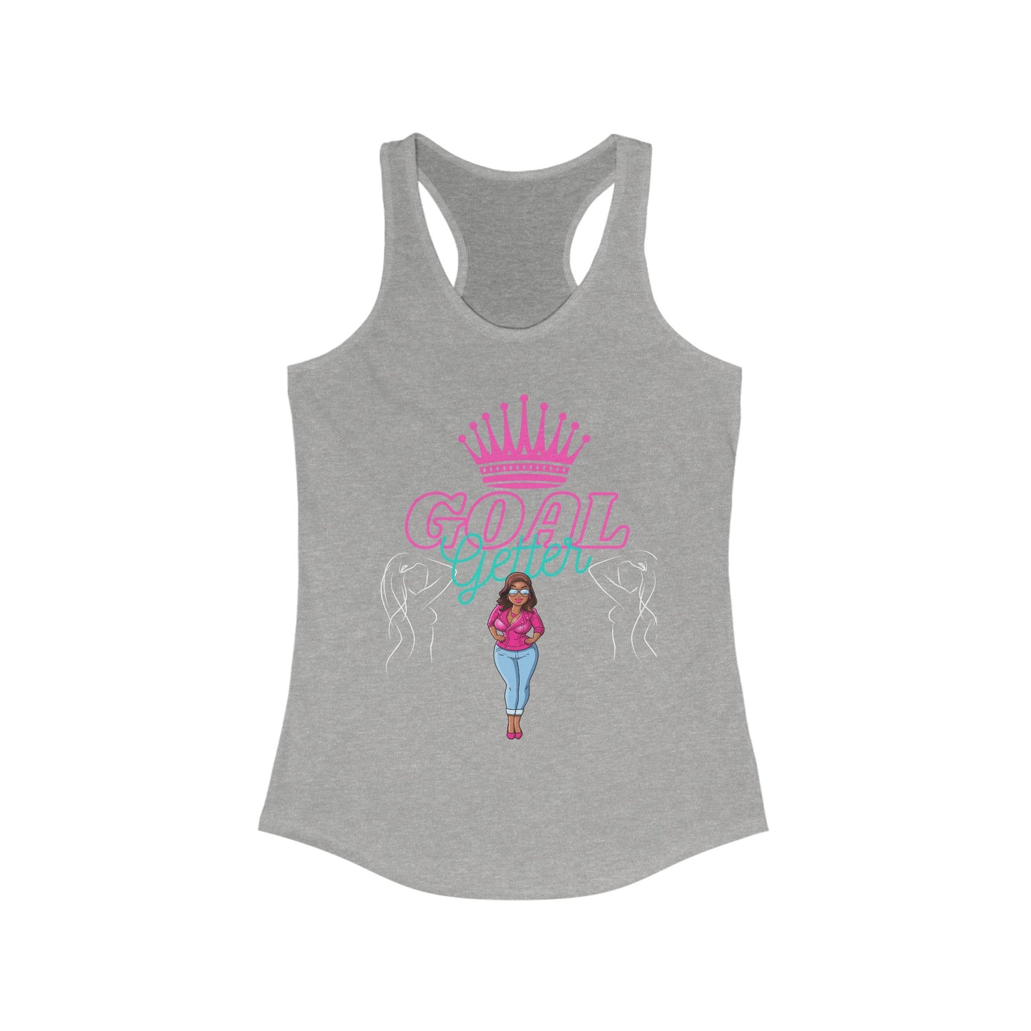 Empowering Goal Getter Racerback Tank for Women
