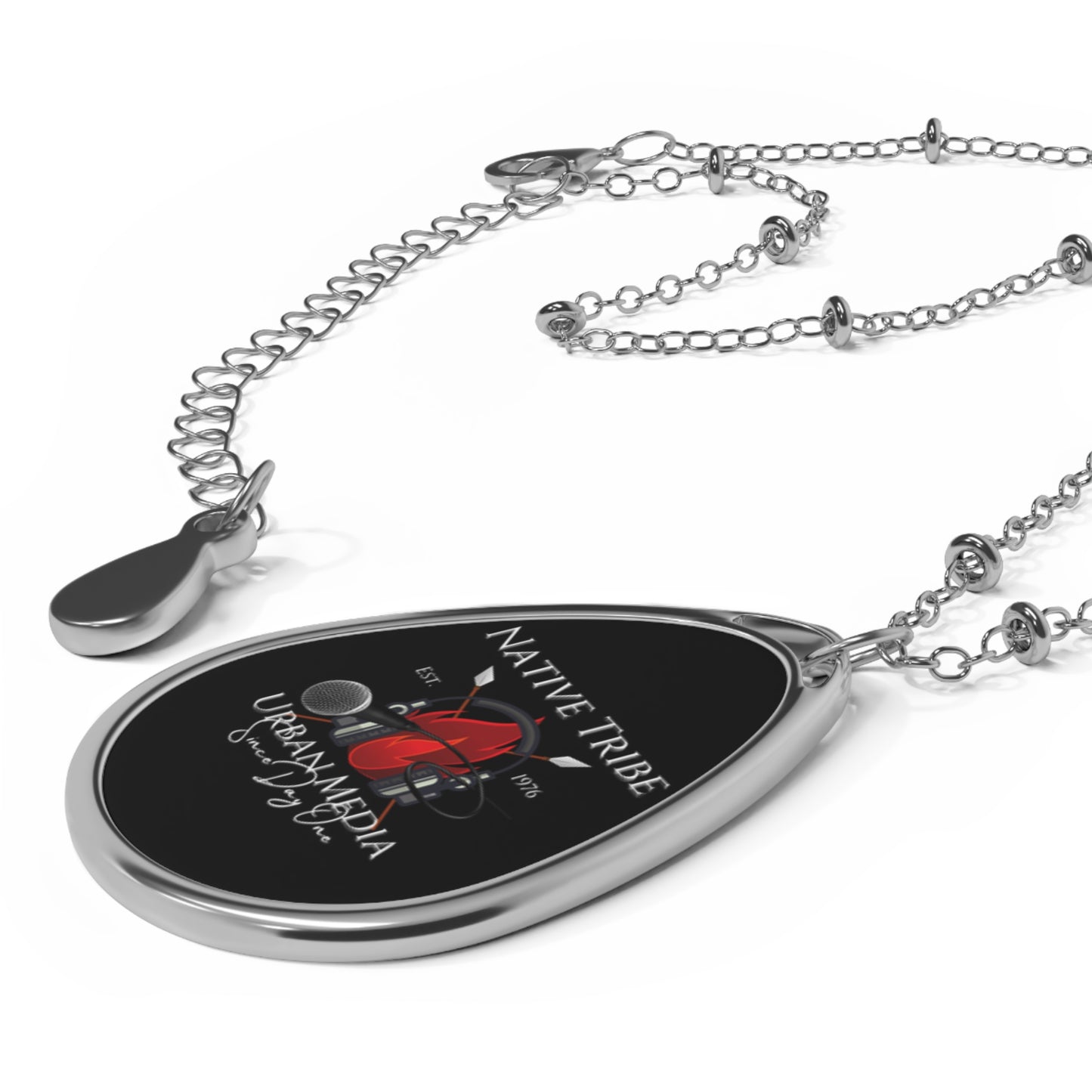 Native Tribe Oval Necklace