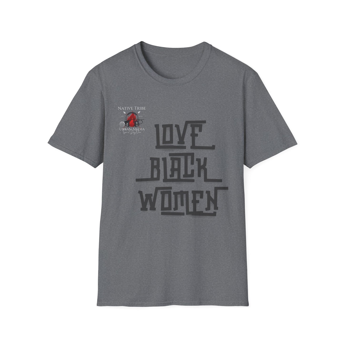 Love Black Women Unisex Softstyle T-Shirt - Empowerment Apparel for Every Occasion