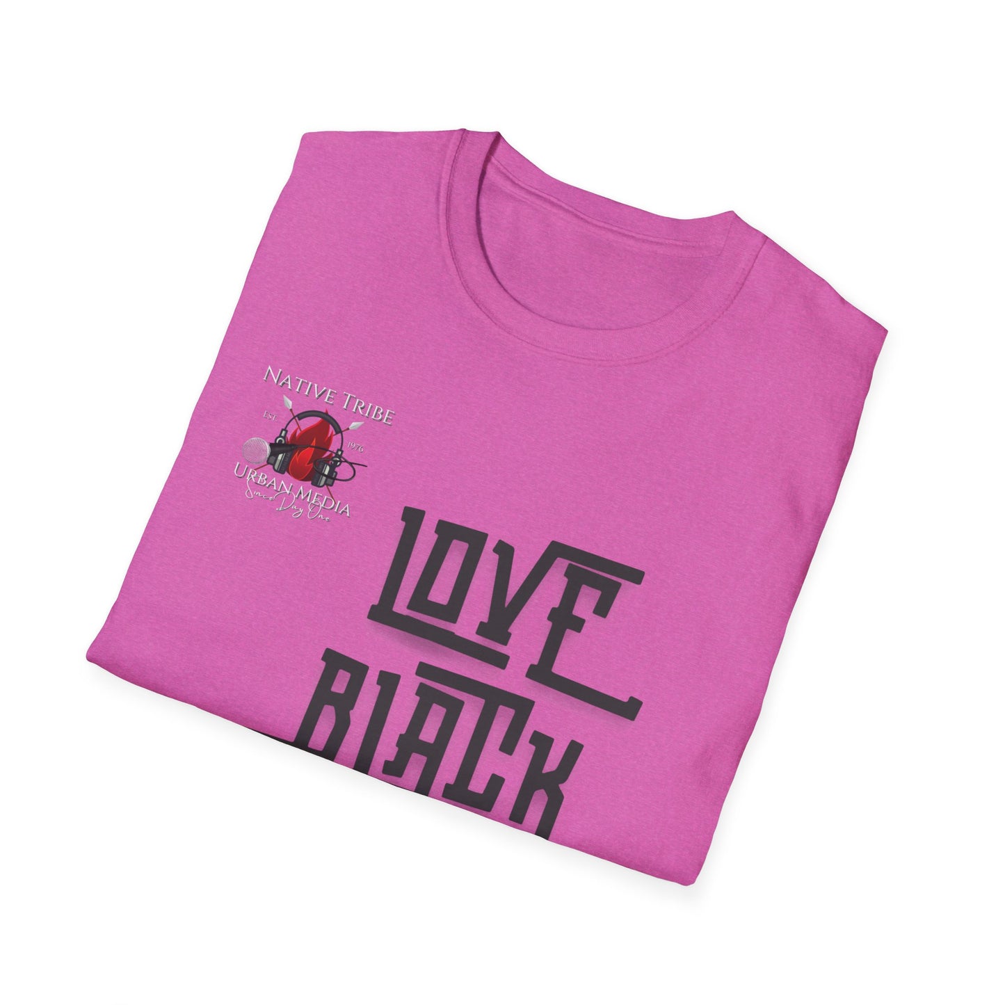 Love Black Women Unisex Softstyle T-Shirt - Empowerment Apparel for Every Occasion