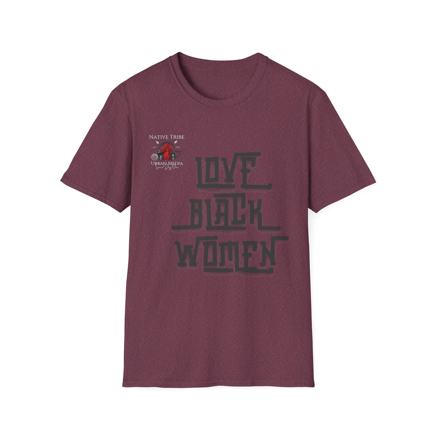 Love Black Women Unisex Softstyle T-Shirt - Empowerment Apparel for Every Occasion