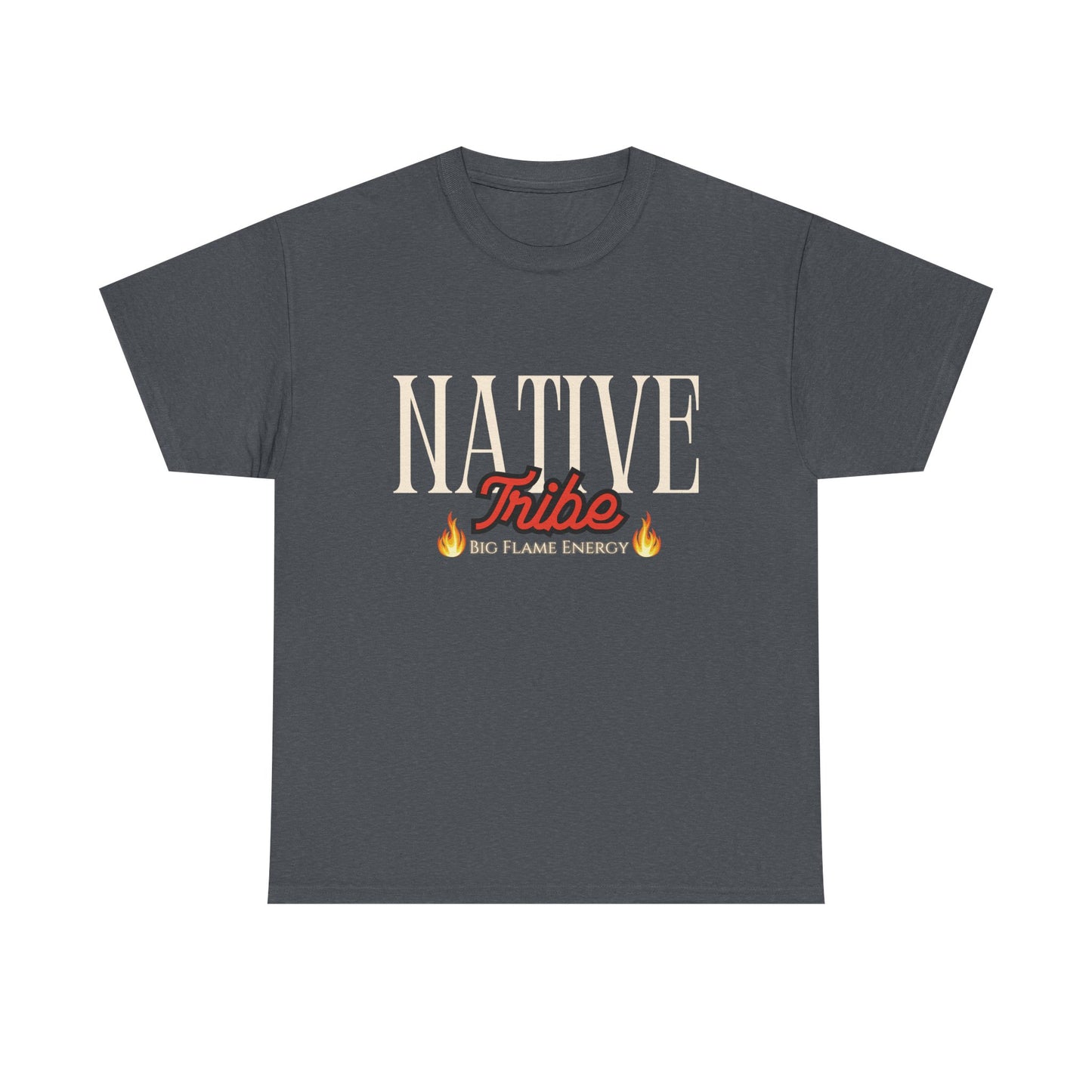Native Tribe Unisex Heavy Cotton Tee - Retro Aesthetic T-Shirt for Cultural Pride