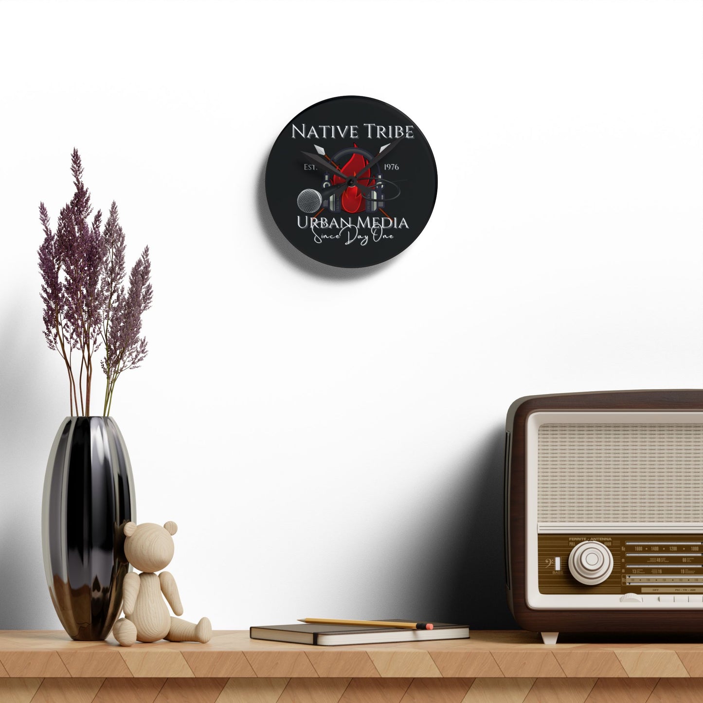 Wall Clock - Native Tribe Design