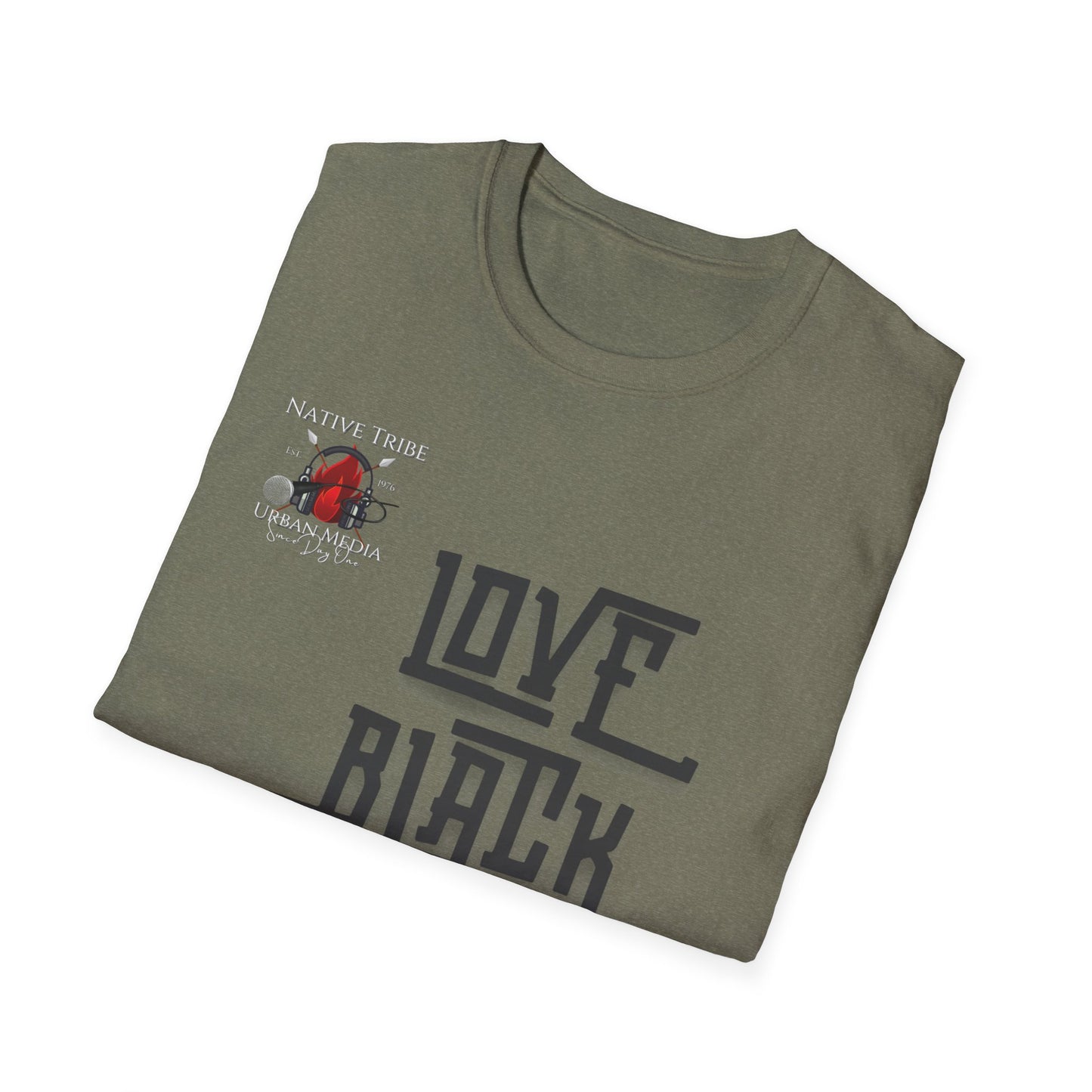 Love Black Women Unisex Softstyle T-Shirt - Empowerment Apparel for Every Occasion