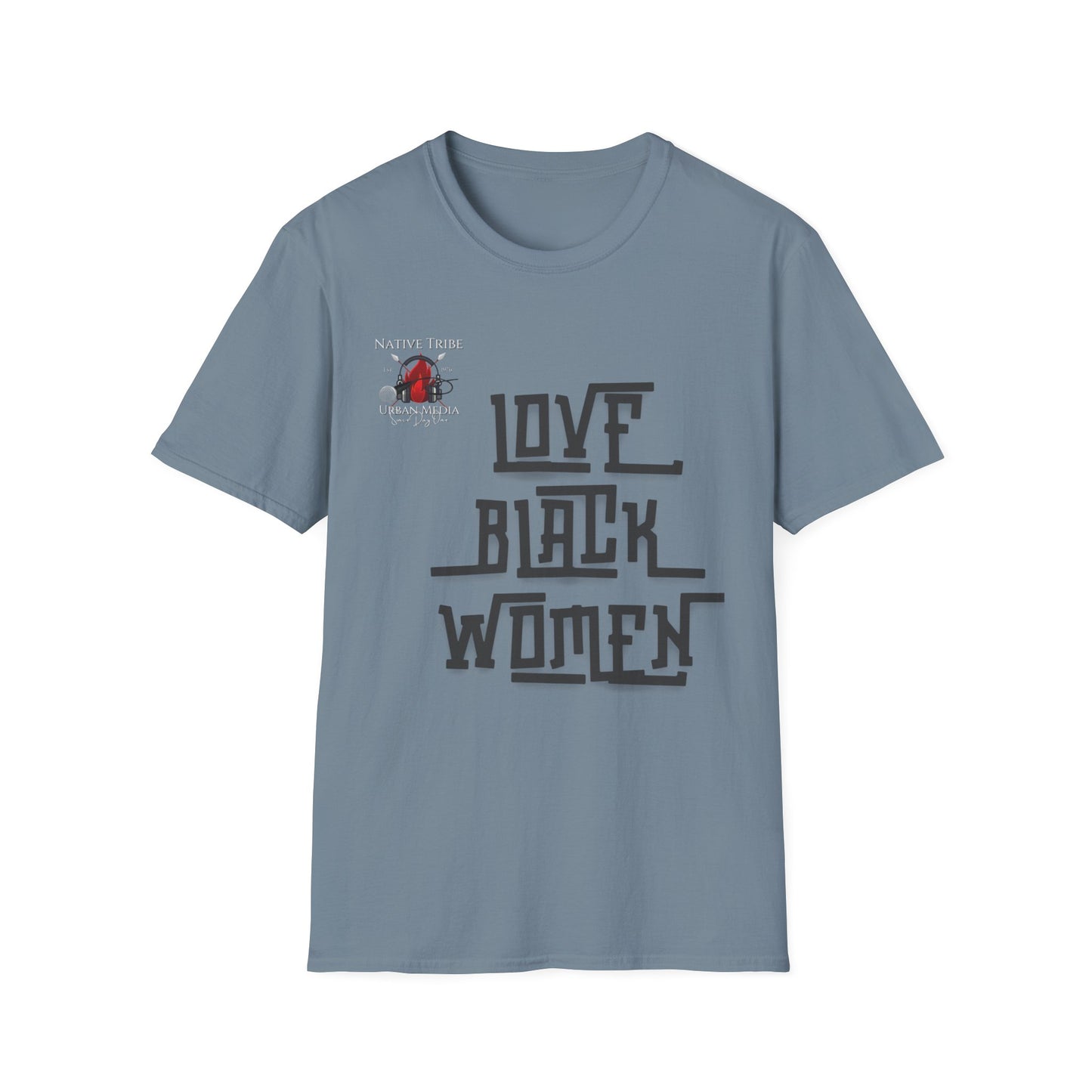 Love Black Women Unisex Softstyle T-Shirt - Empowerment Apparel for Every Occasion