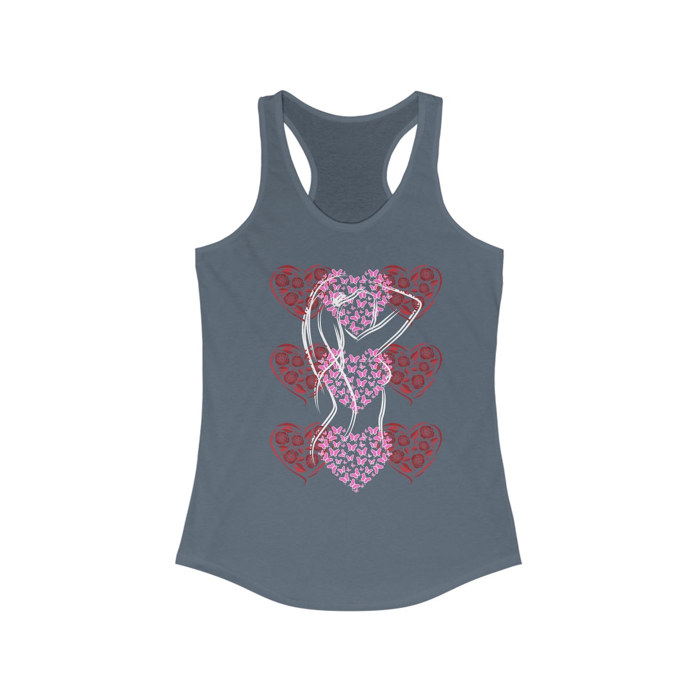 Tank Top - Suite Noir Beauty and Grace Racerback Tank for Women