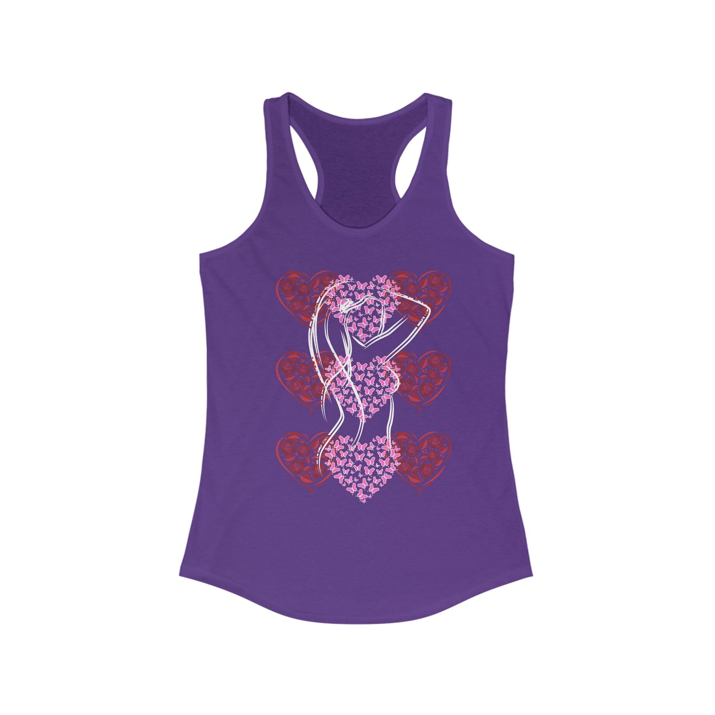 Tank Top - Suite Noir Beauty and Grace Racerback Tank for Women