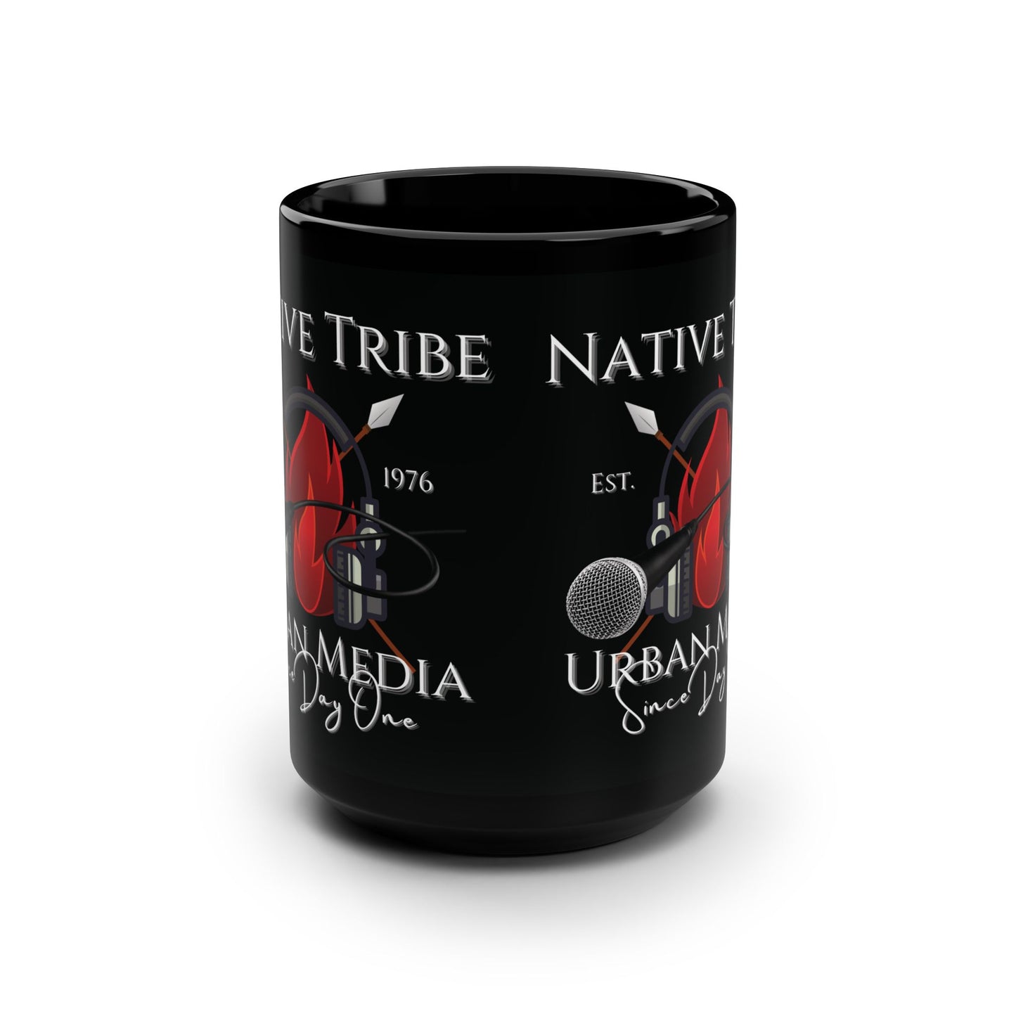 Mug - Native Tribe Uran Media Coffee Accessory - 15oz Black Mug