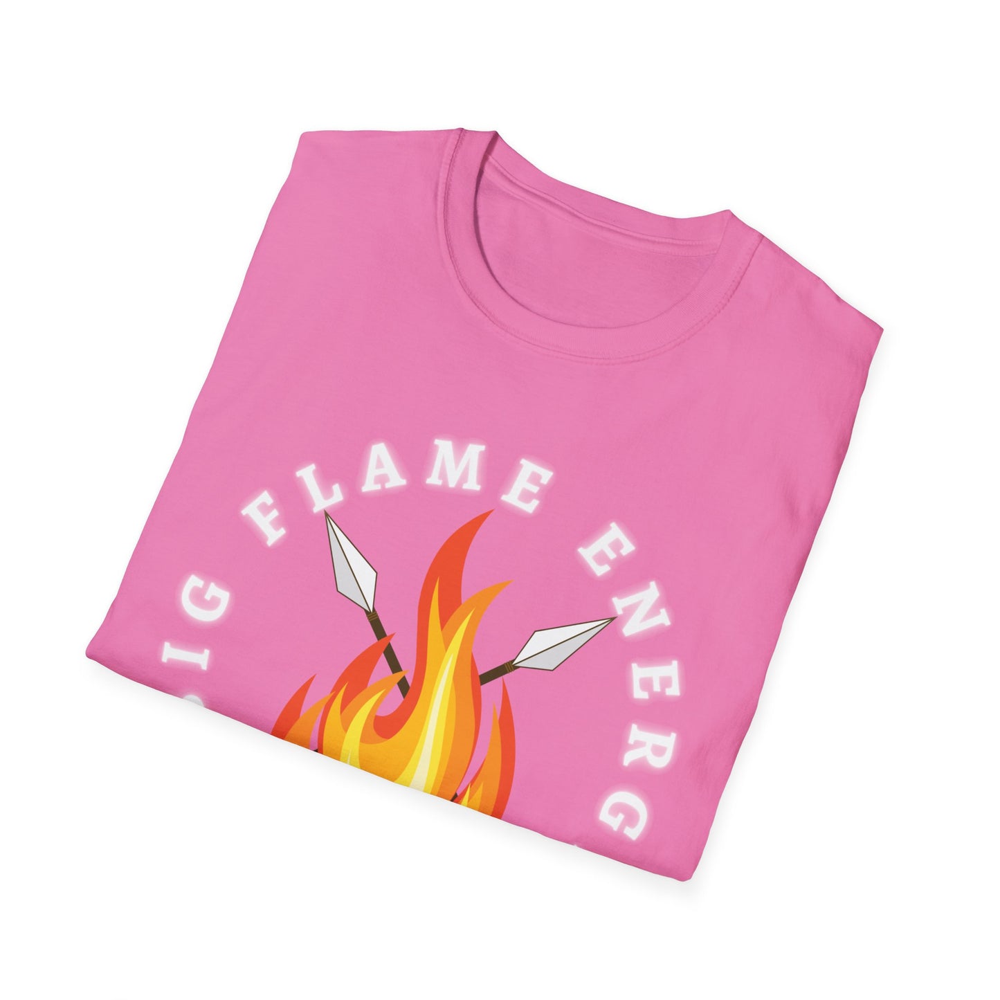 Big Flame Energy Unisex Softstyle T-Shirt | Bohemian Spirit Tee for Festivals & Everyday Wear