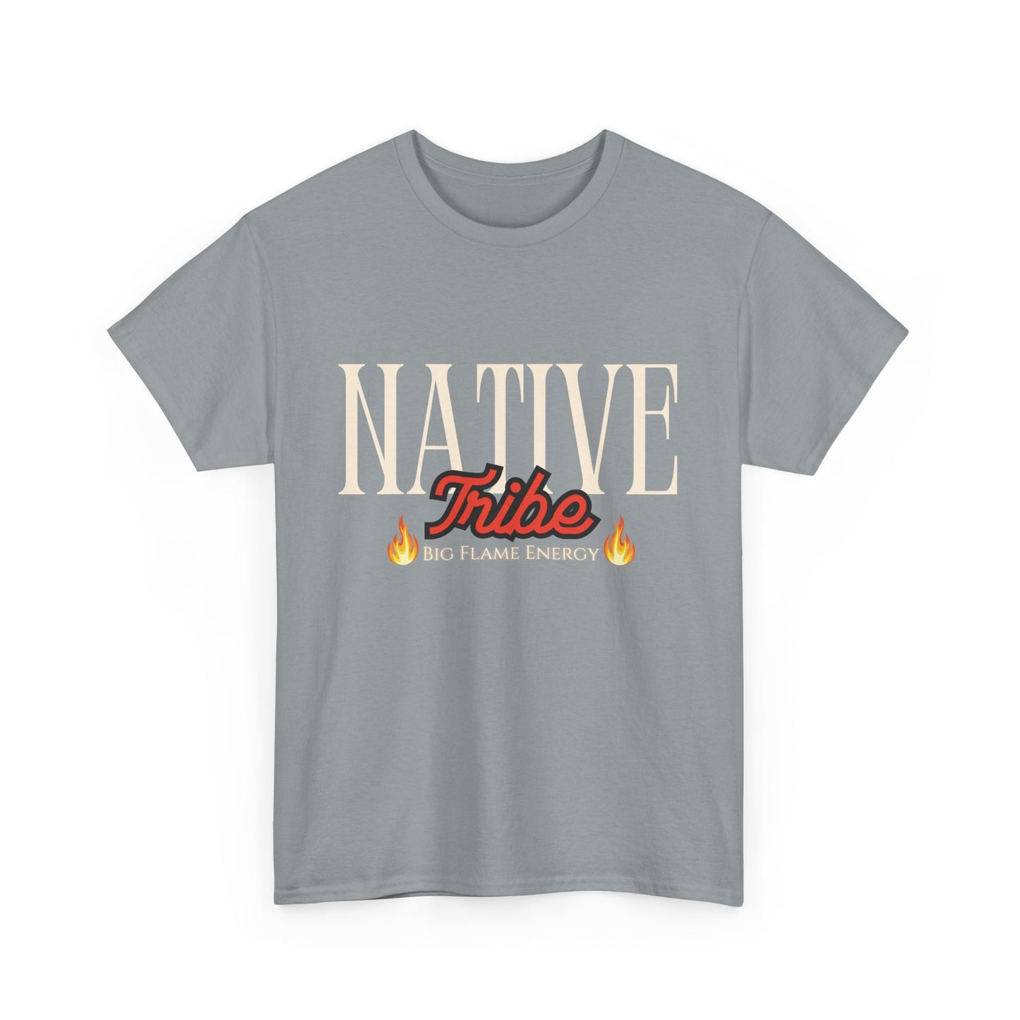 Native Tribe Unisex Heavy Cotton Tee - Retro Aesthetic T-Shirt for Cultural Pride