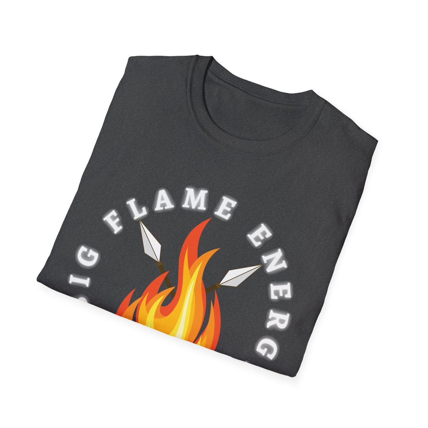 Big Flame Energy Unisex Softstyle T-Shirt | Bohemian Spirit Tee for Festivals & Everyday Wear