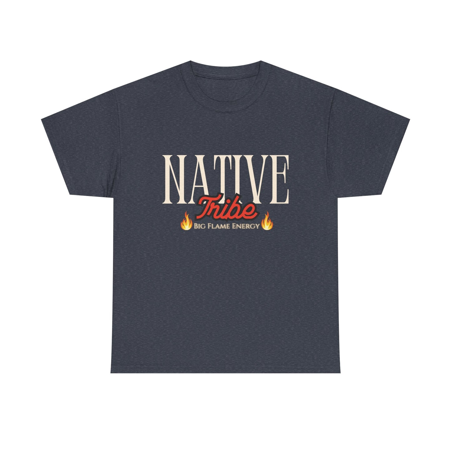 Native Tribe Unisex Heavy Cotton Tee - Retro Aesthetic T-Shirt for Cultural Pride