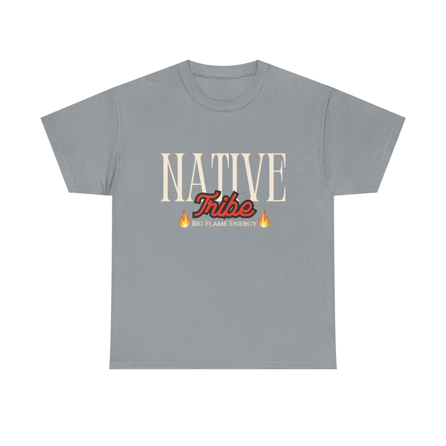 Native Tribe Unisex Heavy Cotton Tee - Retro Aesthetic T-Shirt for Cultural Pride