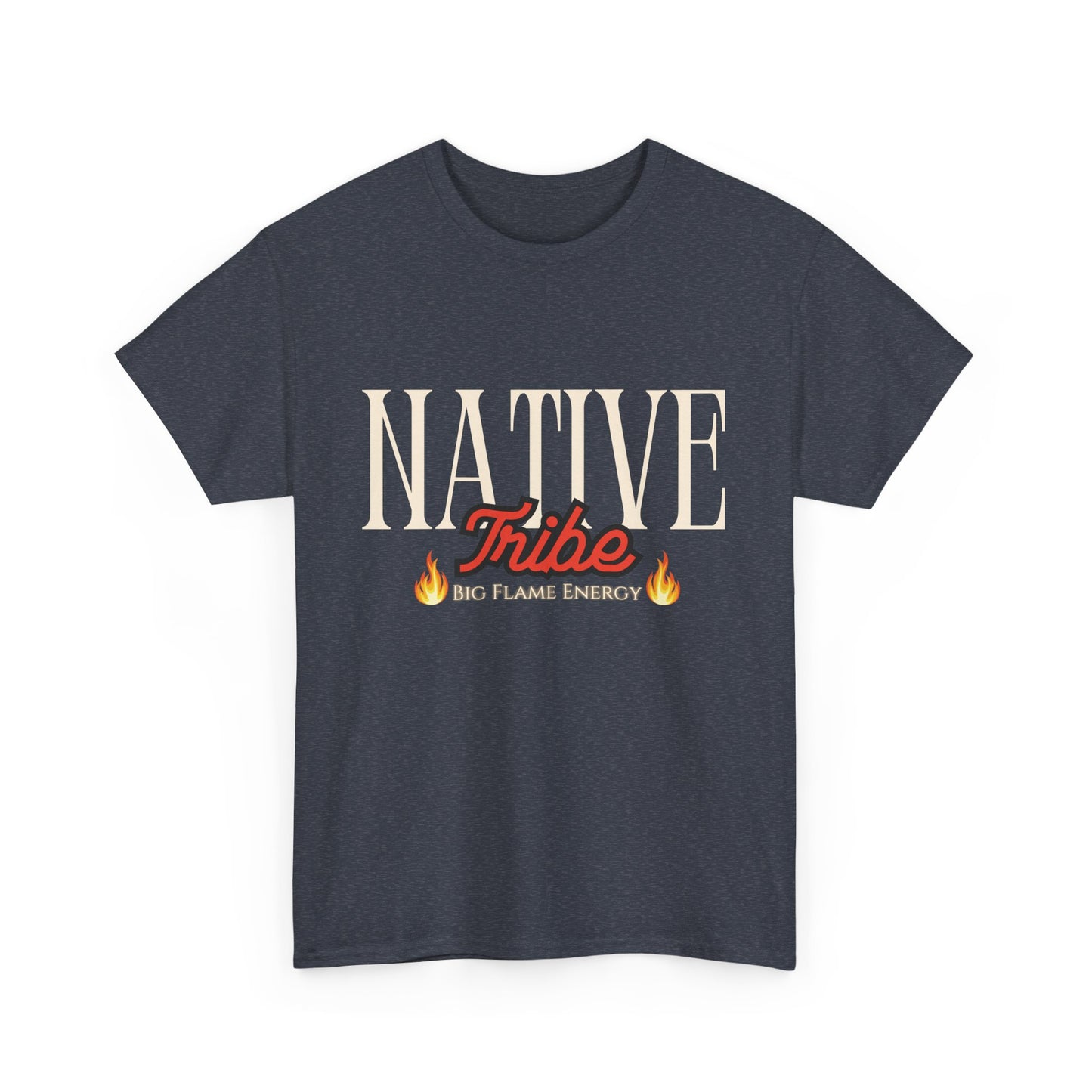 Native Tribe Unisex Heavy Cotton Tee - Retro Aesthetic T-Shirt for Cultural Pride