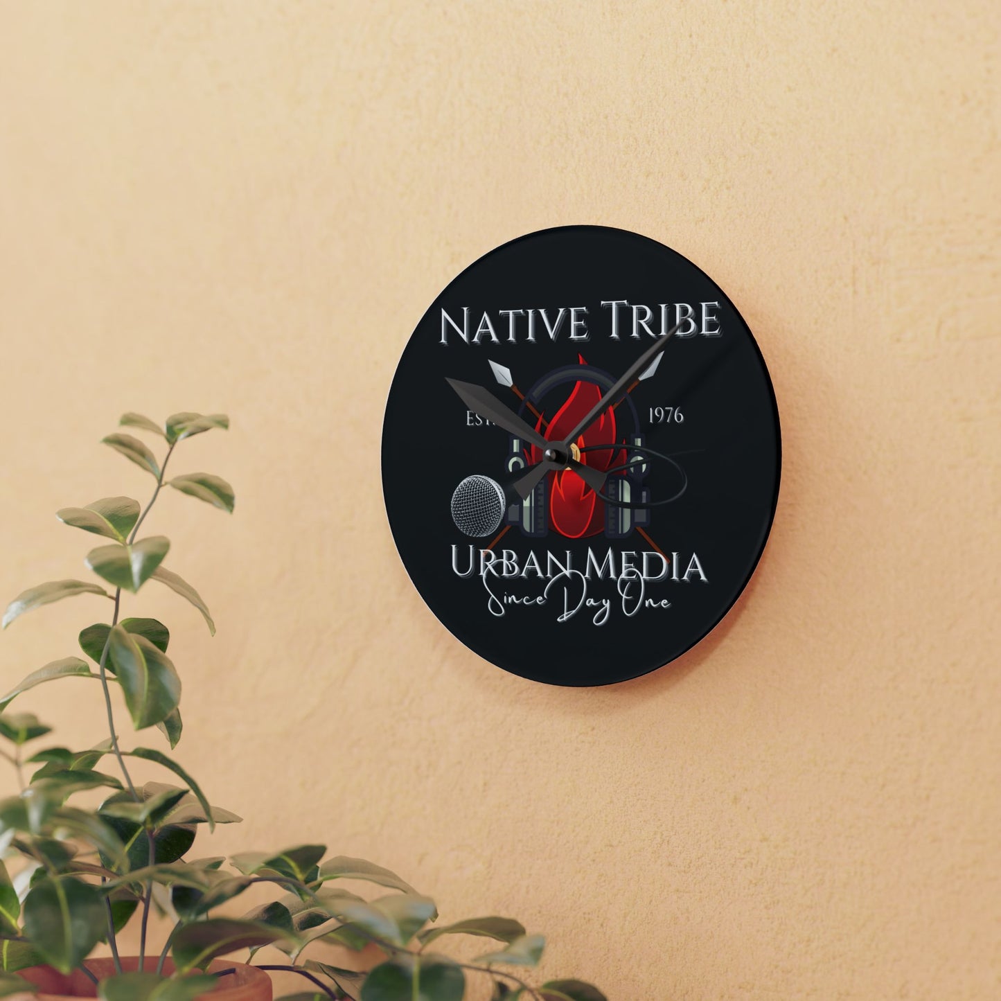Wall Clock - Native Tribe Design