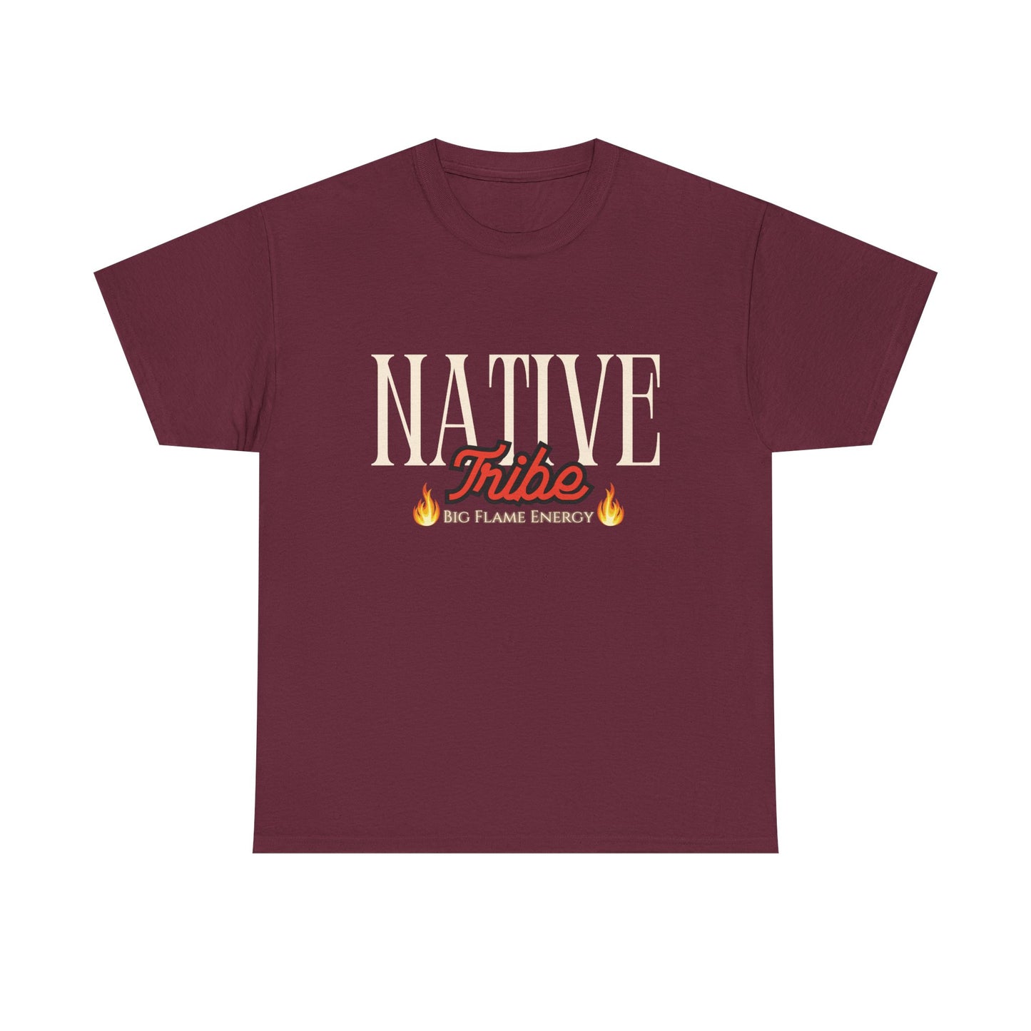 Native Tribe Unisex Heavy Cotton Tee - Retro Aesthetic T-Shirt for Cultural Pride