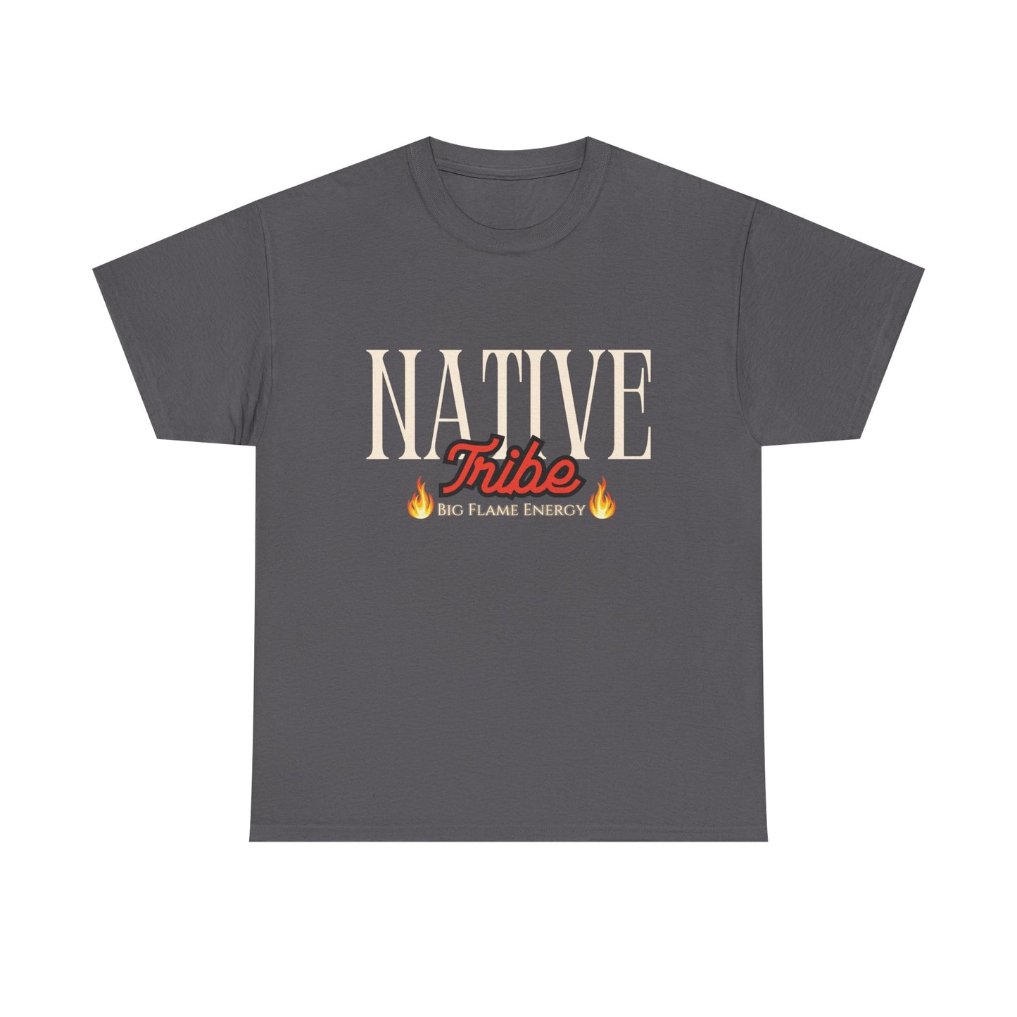 Native Tribe Unisex Heavy Cotton Tee - Retro Aesthetic T-Shirt for Cultural Pride