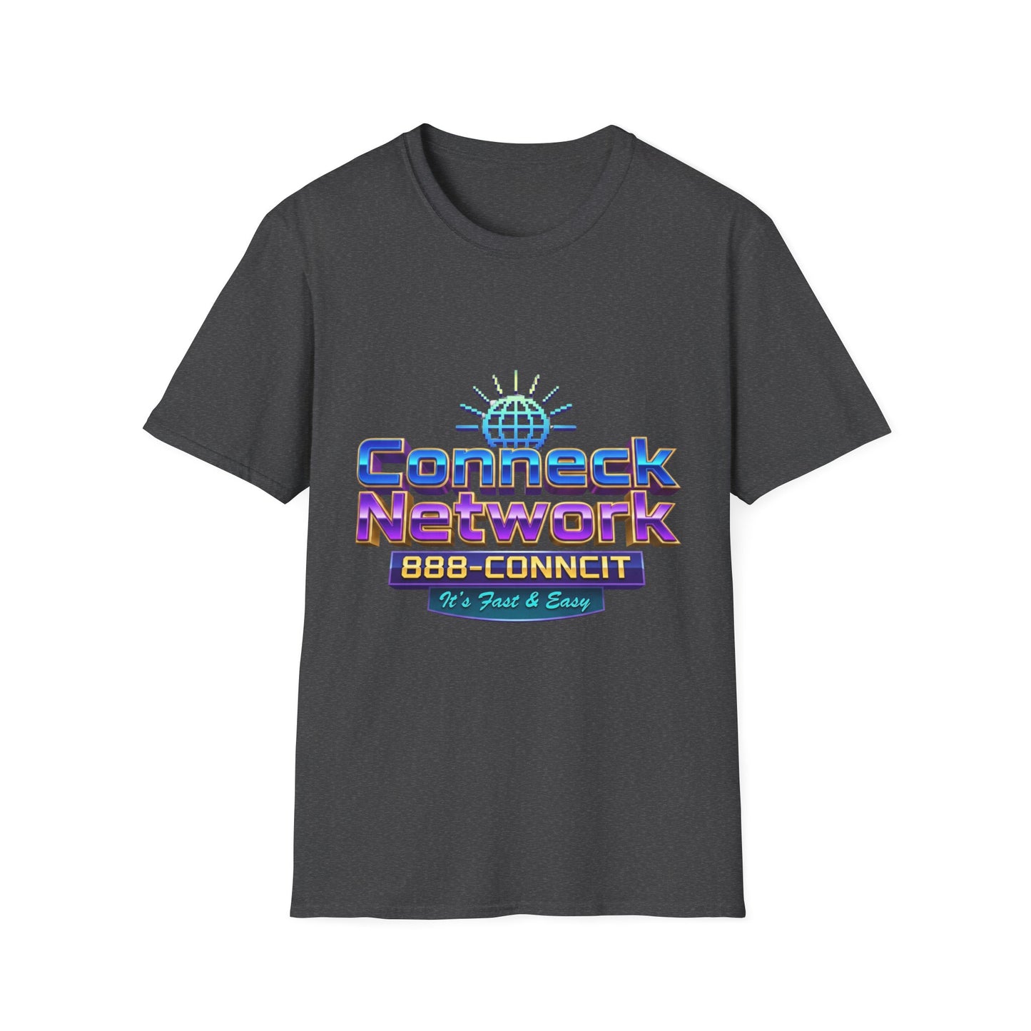 Connect Network T‑Shirt — Retro Tech Logo Tee ("888-CONNCIT" Design)