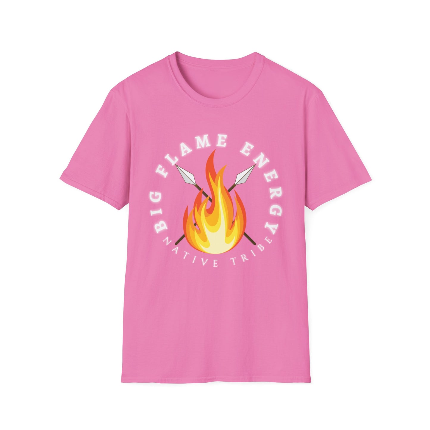 Big Flame Energy Unisex Softstyle T-Shirt | Bohemian Spirit Tee for Festivals & Everyday Wear
