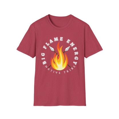 Big Flame Energy Unisex Softstyle T-Shirt | Bohemian Spirit Tee for Festivals & Everyday Wear