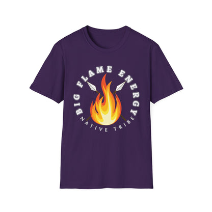 Big Flame Energy Unisex Softstyle T-Shirt | Bohemian Spirit Tee for Festivals & Everyday Wear