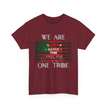 We Are One Tribe Unisex Heavy Cotton Tee - Urban Wear for Community Celebration