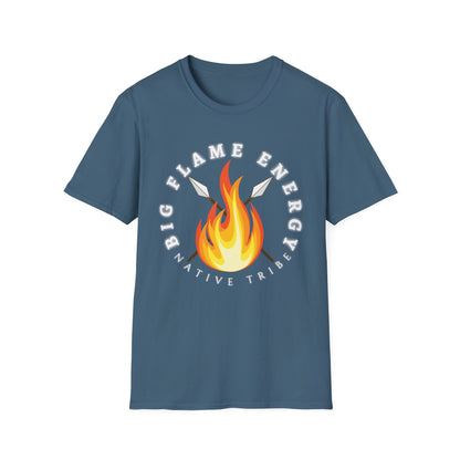 Big Flame Energy Unisex Softstyle T-Shirt | Bohemian Spirit Tee for Festivals & Everyday Wear