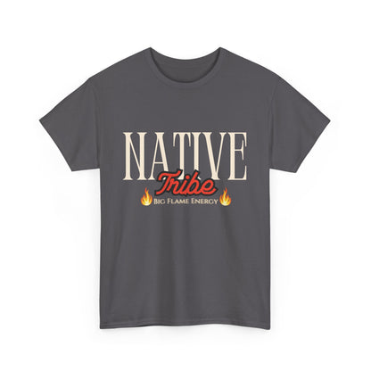 Native Tribe Unisex Heavy Cotton Tee - Retro Aesthetic T-Shirt for Cultural Pride