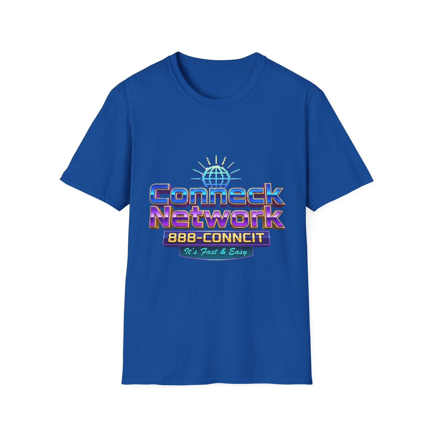 Connect Network T‑Shirt — Retro Tech Logo Tee ("888-CONNCIT" Design)