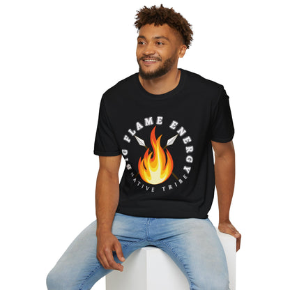 Big Flame Energy Unisex Softstyle T-Shirt | Bohemian Spirit Tee for Festivals & Everyday Wear