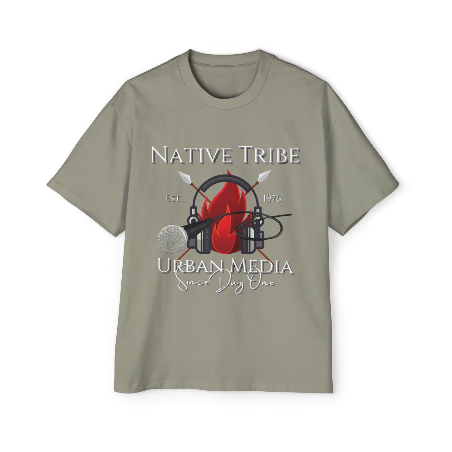Native Tribe Men's Heavy Oversized Tee