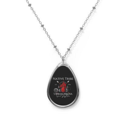 Native Tribe Oval Necklace