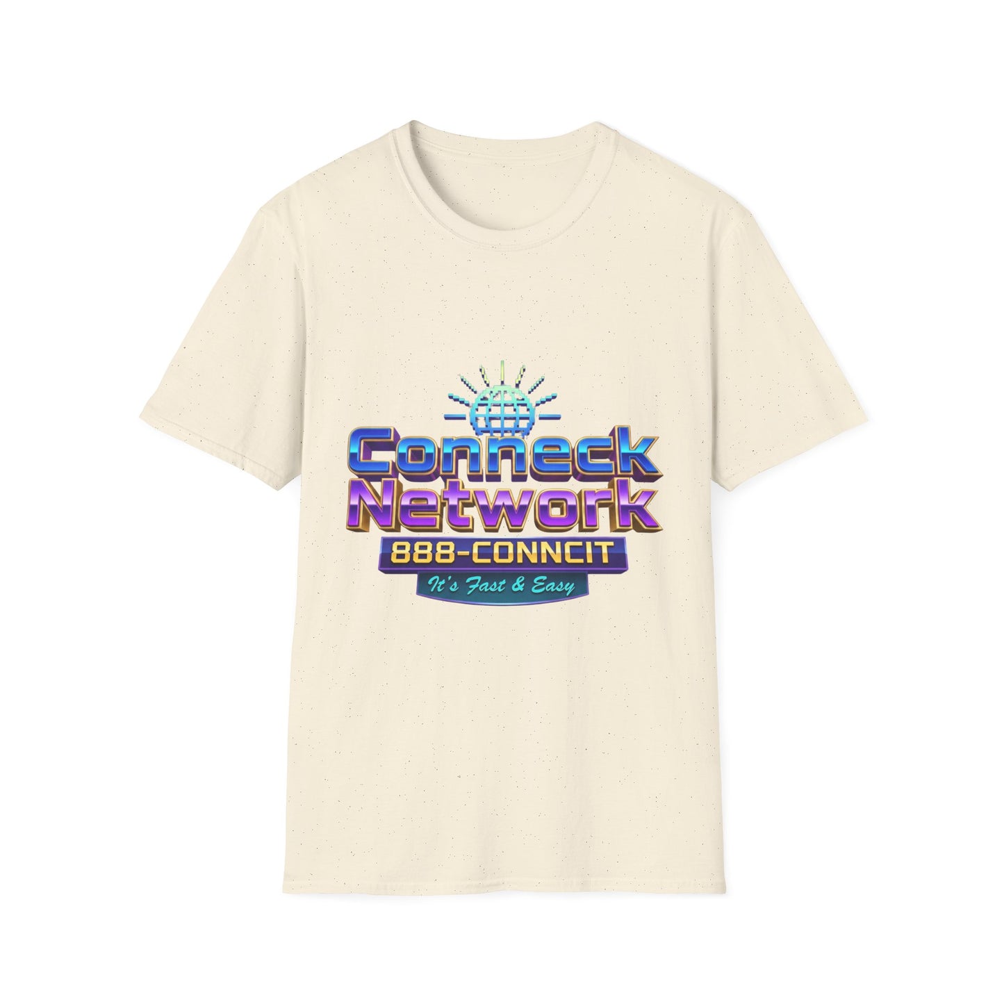 Connect Network T‑Shirt — Retro Tech Logo Tee ("888-CONNCIT" Design)