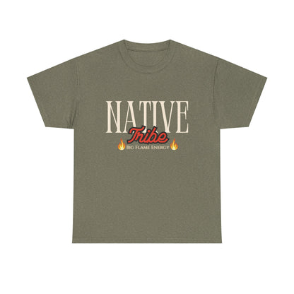 Native Tribe Unisex Heavy Cotton Tee - Retro Aesthetic T-Shirt for Cultural Pride