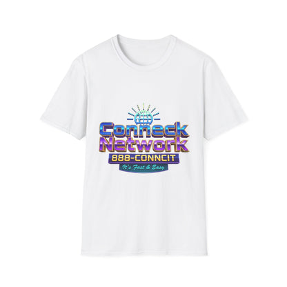 Connect Network T‑Shirt — Retro Tech Logo Tee ("888-CONNCIT" Design)