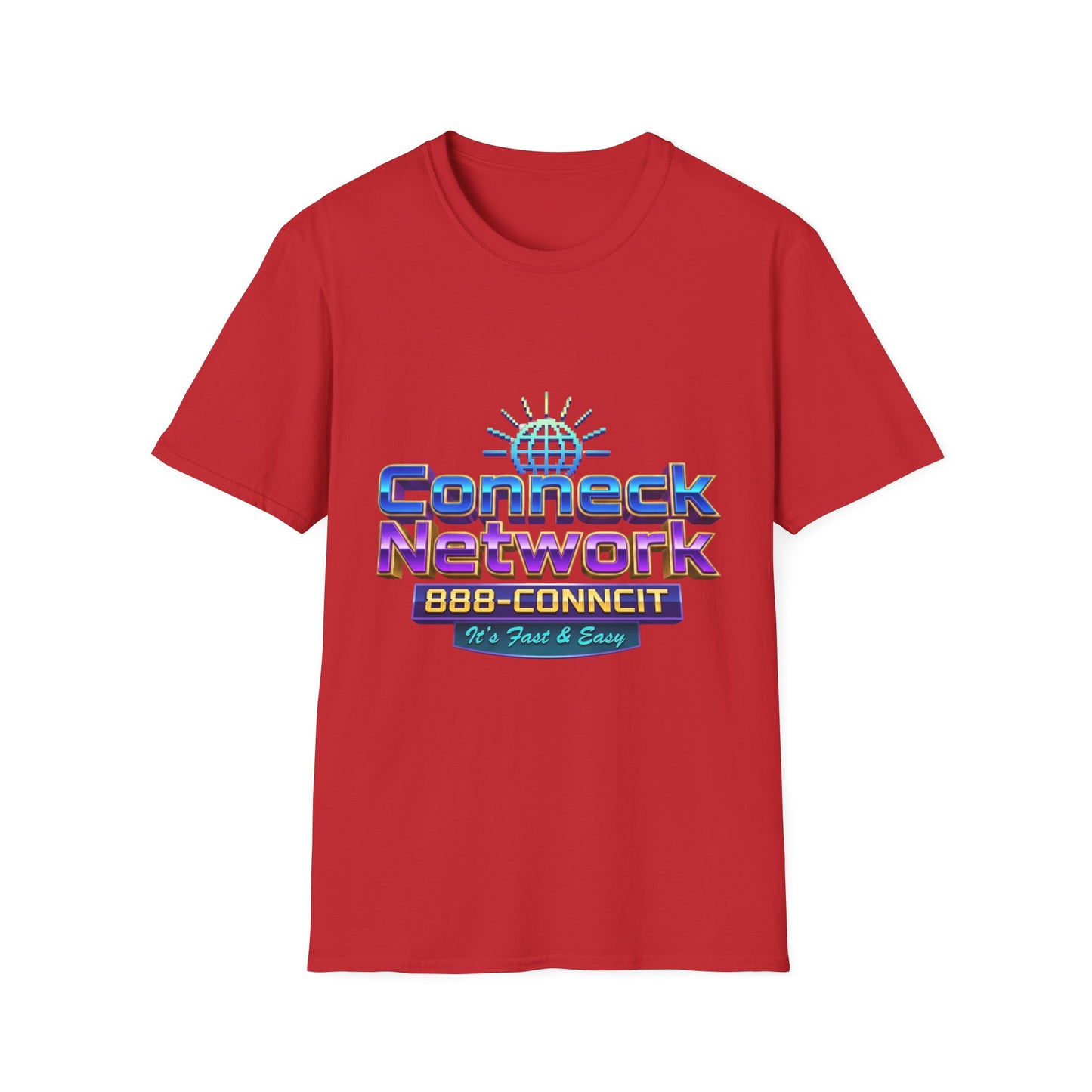 Connect Network T‑Shirt — Retro Tech Logo Tee ("888-CONNCIT" Design)