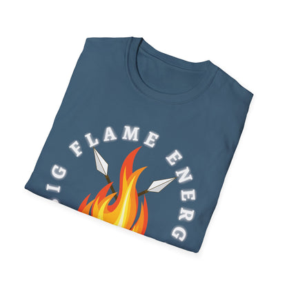 Big Flame Energy Unisex Softstyle T-Shirt | Bohemian Spirit Tee for Festivals & Everyday Wear