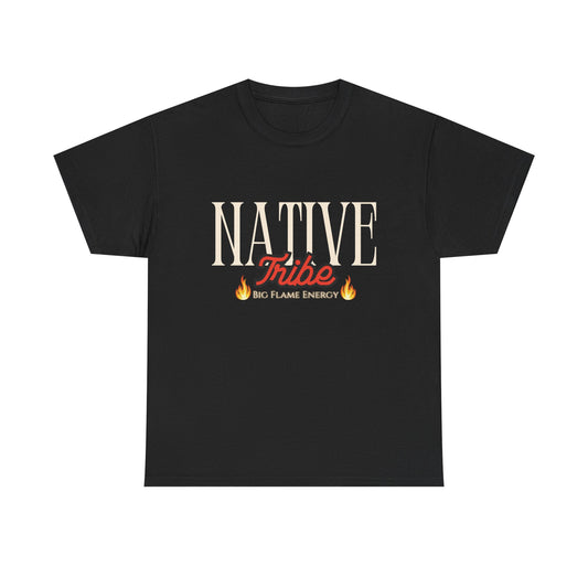 Native Tribe Unisex Heavy Cotton Tee - Retro Aesthetic T-Shirt for Cultural Pride