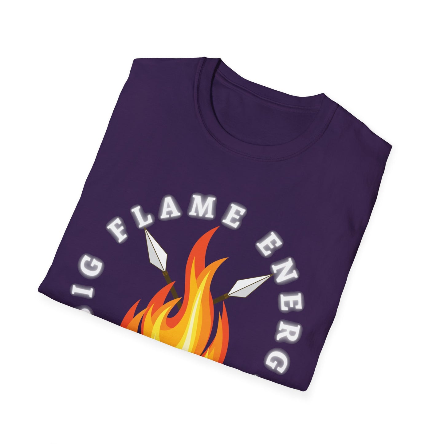 Big Flame Energy Unisex Softstyle T-Shirt | Bohemian Spirit Tee for Festivals & Everyday Wear