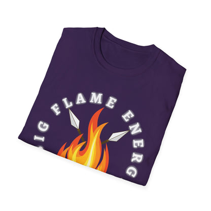Big Flame Energy Unisex Softstyle T-Shirt | Bohemian Spirit Tee for Festivals & Everyday Wear
