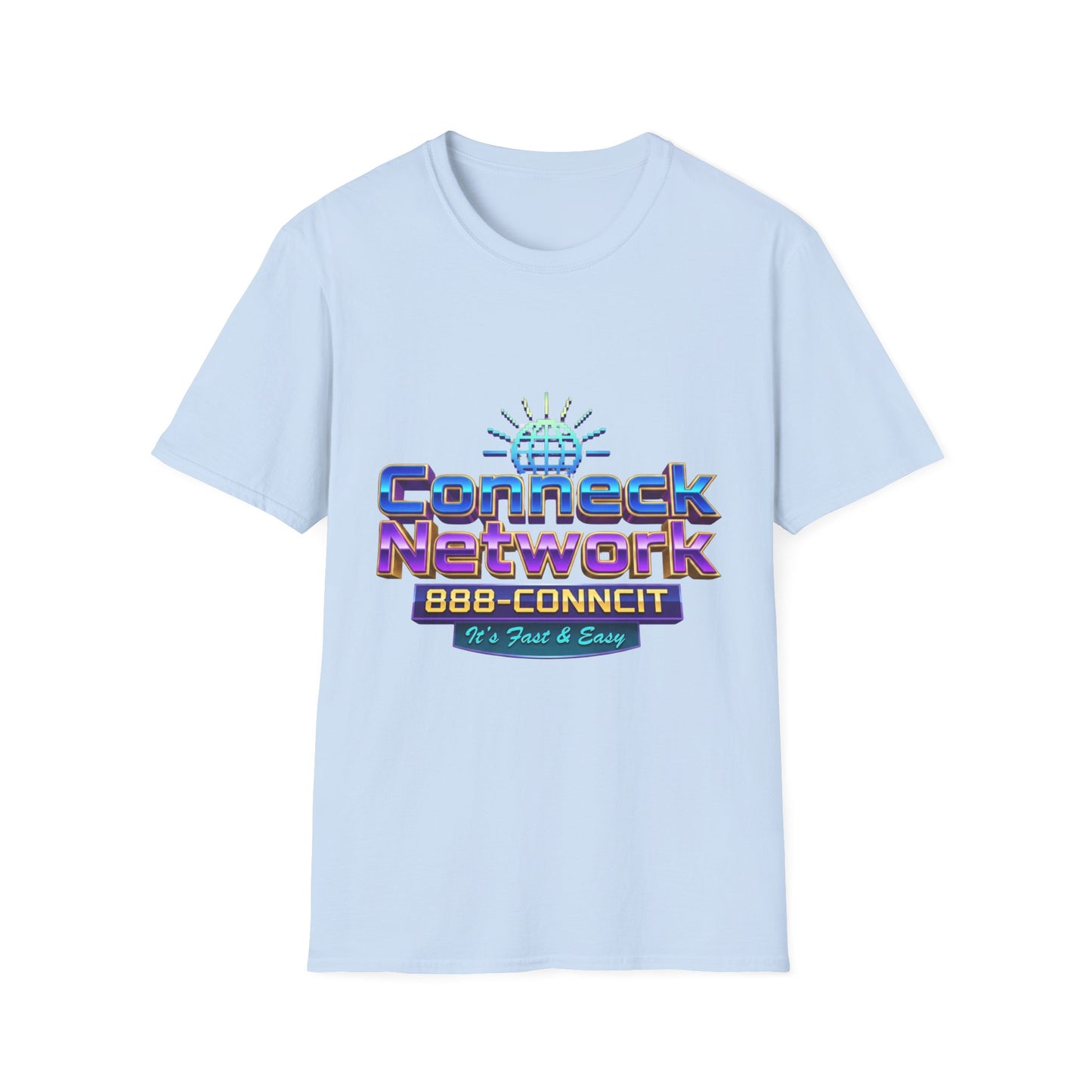 Connect Network T‑Shirt — Retro Tech Logo Tee ("888-CONNCIT" Design)
